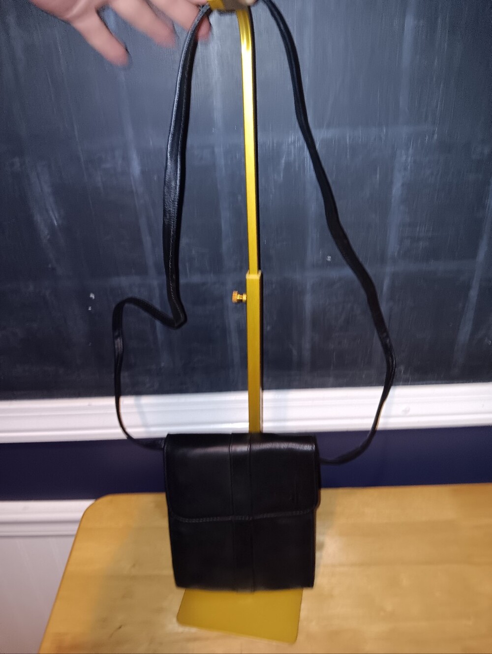 Frye Black Leather Crossbody Bag